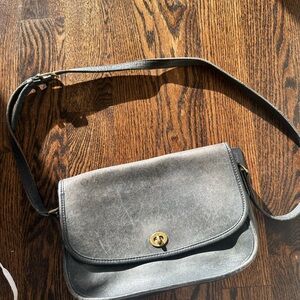 Vintage Coach Black Crossbody Bag